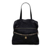 シャネル ココマーク エコポート トートバッグ AP2664 ブラック ナイロン レディース CHANEL 【中古】